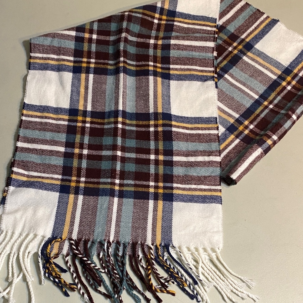 Plaid Multicolor Men's Scarf